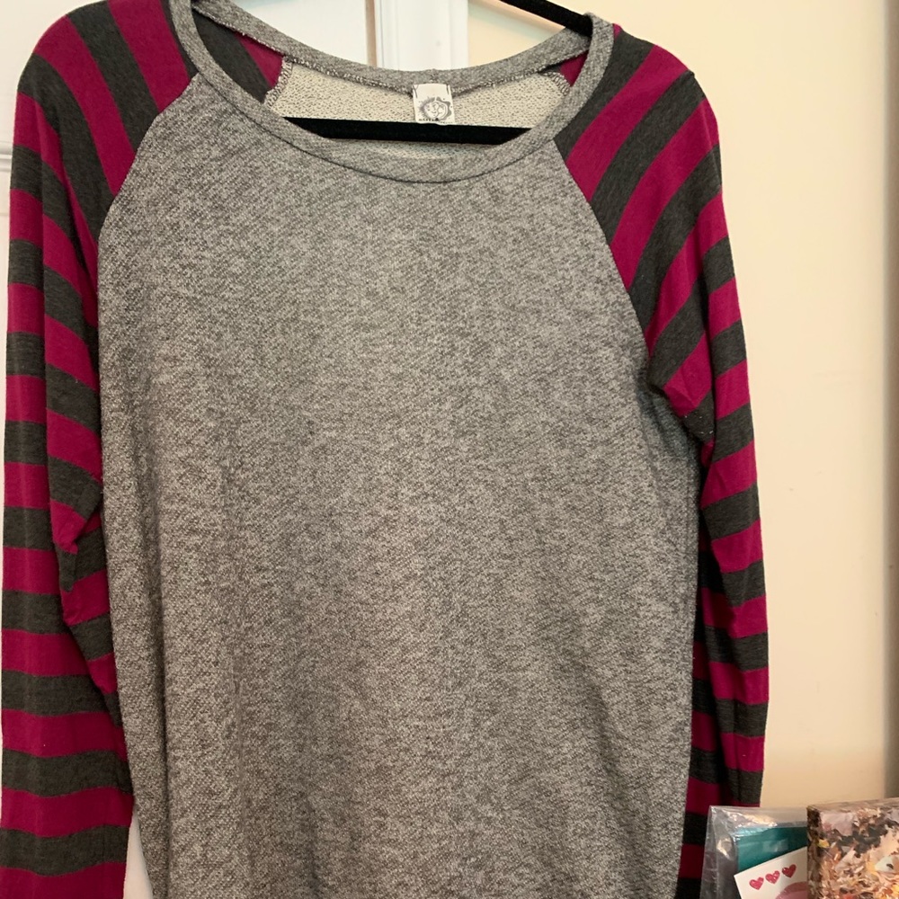 Grey sun and moon shirt